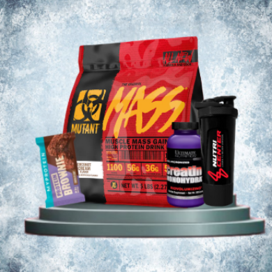 MUTAN MASS 5LB, CREATINA UN 300G, SHAKER