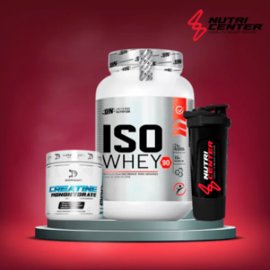 CREATINA DRAGON PHARMA 300G, PROTEINA ISO WHEY 1100KG, SHAKER