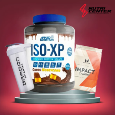 ISO XP 1.800 KG, CREATINA MY PROTEN 250G, SHAKER DRAGON PHARMA